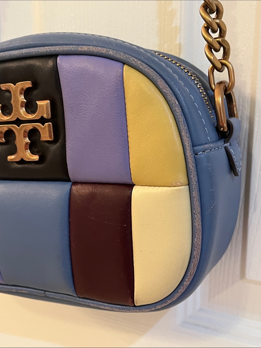 Tory Burch Multicolor Quilted Leather Crossbody Bag - Picture 3 of 13